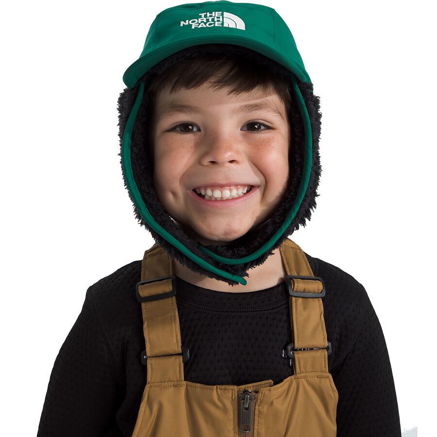 The North Face Shasta Trapper Hat - Kids' Evergreen/TNF Black