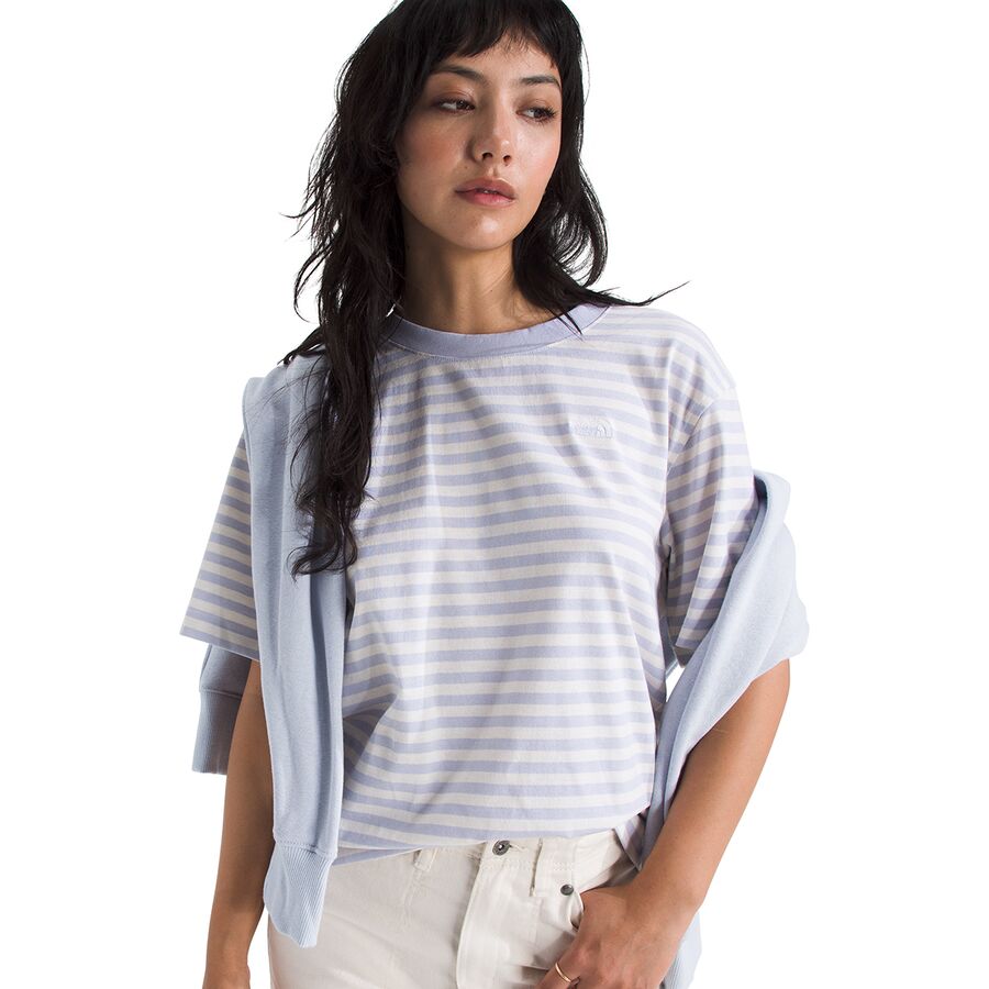 The North Face Short-Sleeve TNF T-Shirt - Women's Mystic Haze/White Dune