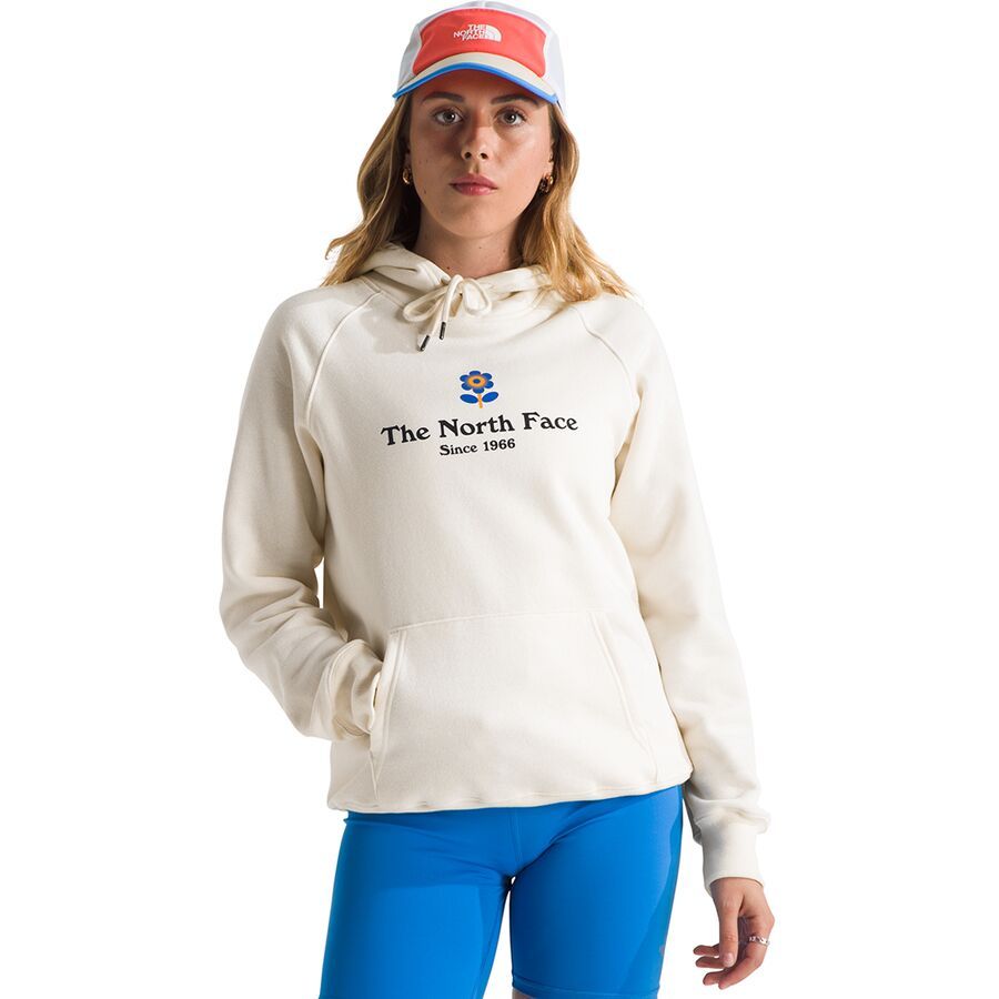The North Face Strange Colorful World Flower Graphic Hoodie - Women's White Dune