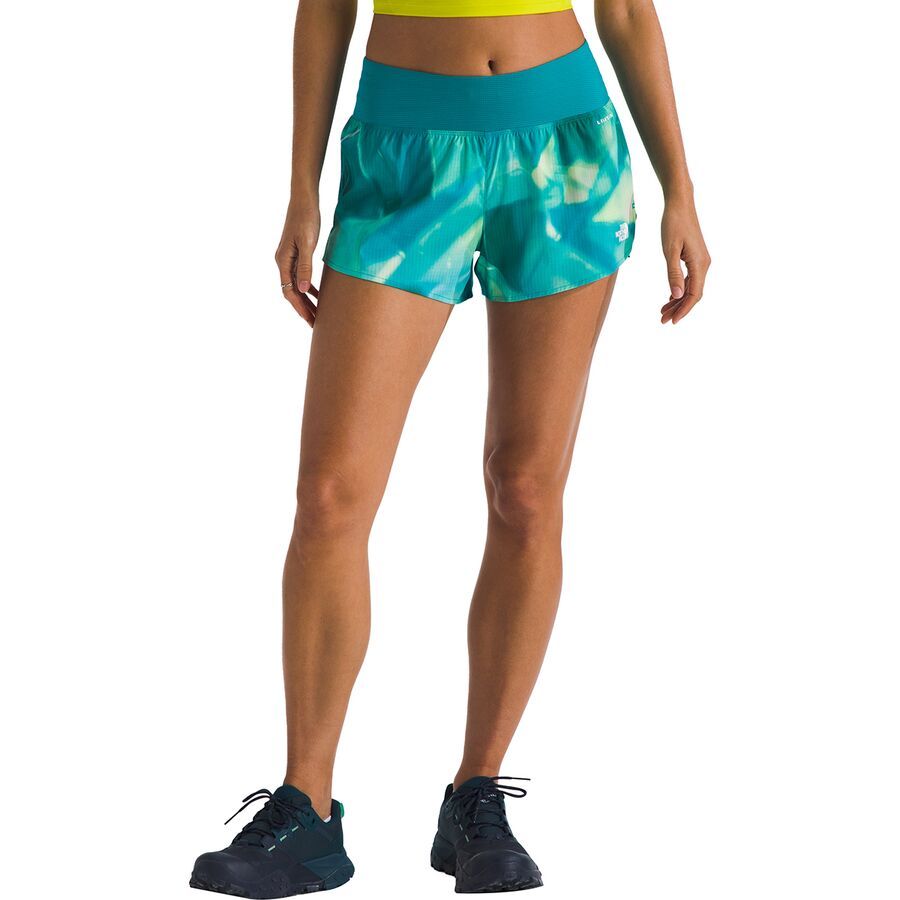 The North Face Sunriser 3in Short - Women's Galactic Blue Prisms Print