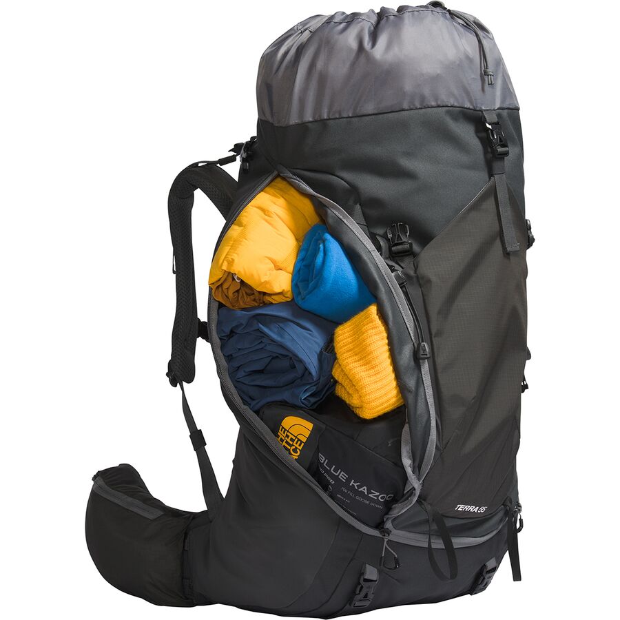 The North Face Terra 55L Backpack - Women's Asphalt Grey/TNF Black-NPF