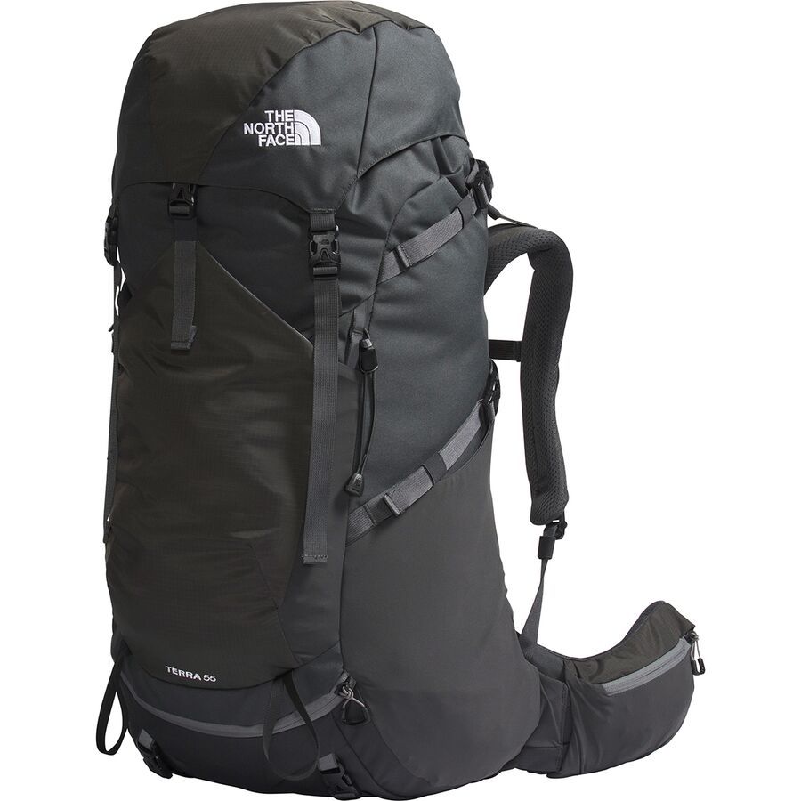 The North Face Terra 55L Backpack - Women's Asphalt Grey/TNF Black-NPF