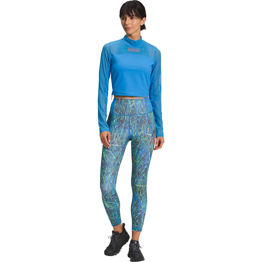 The North Face Trailwear QTM Mock Neck Long-Sleeve Shirt - Women's Super Sonic Blue