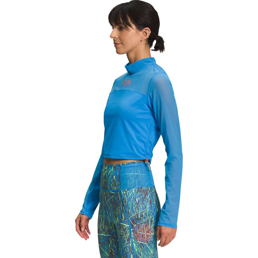 The North Face Trailwear QTM Mock Neck Long-Sleeve Shirt - Women's Super Sonic Blue