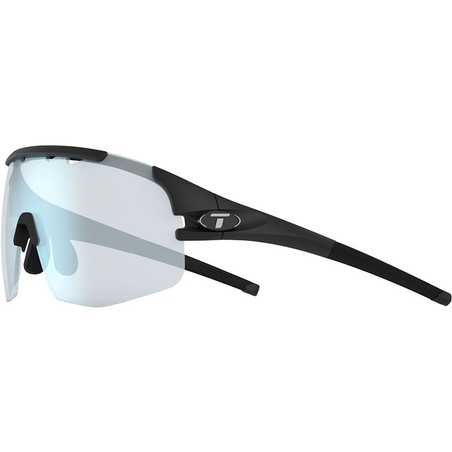 Tifosi Optics Sledge Lite Photochromic Sunglasses Matte Black/Clarion Blue Fototec