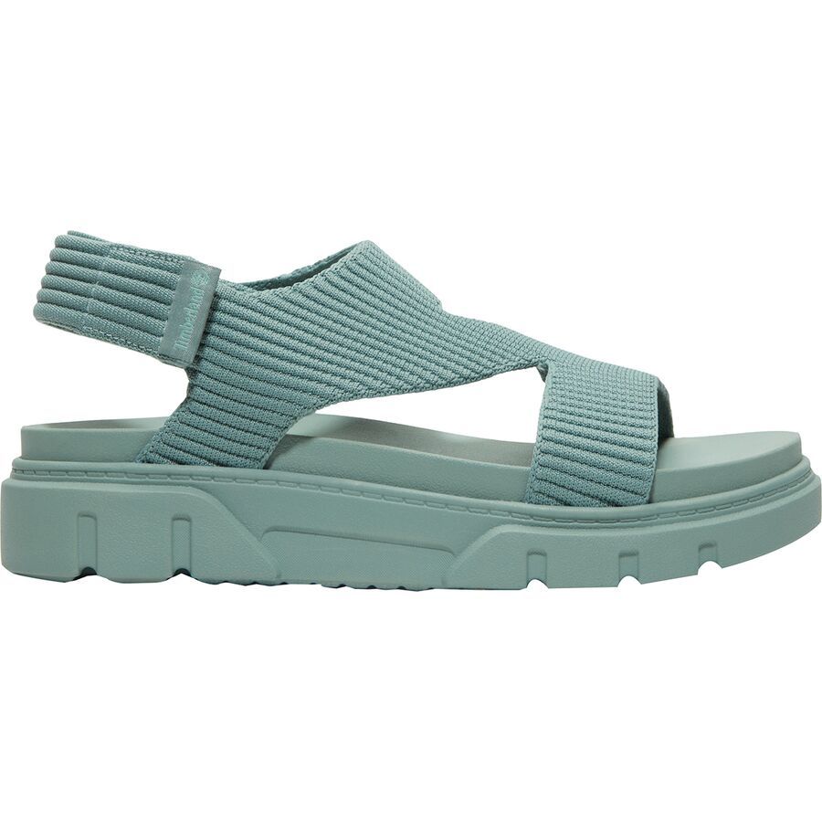 Timberland Greyfield Backstrap Knit Sandal - Women's Light Green Knit
