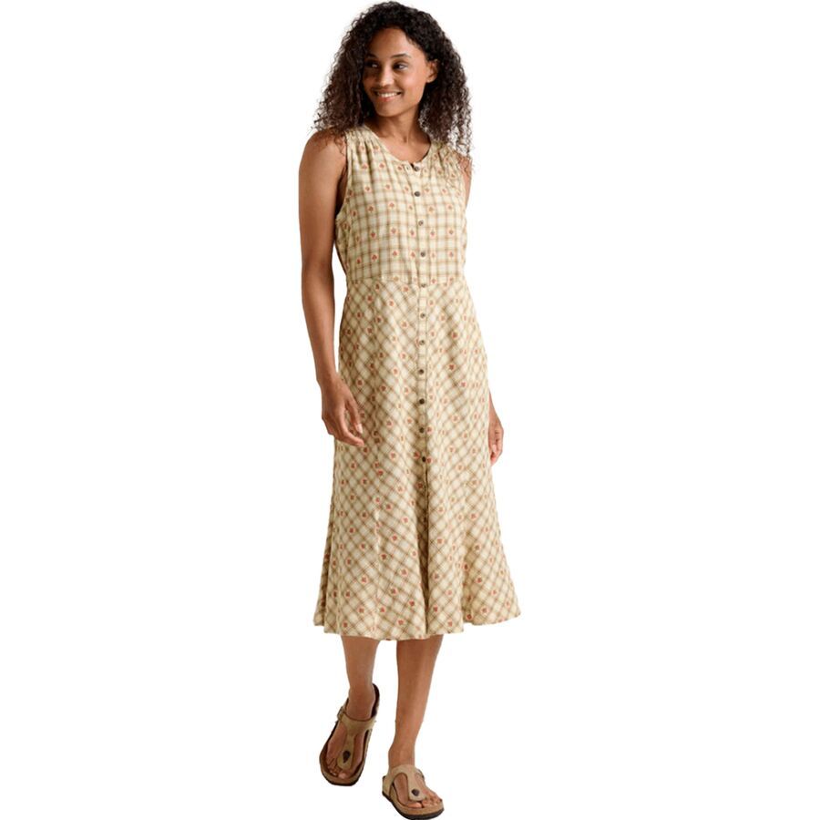 Toad&Co Manzana Midi Sleeveless Dress - Women's Barley Strawberry