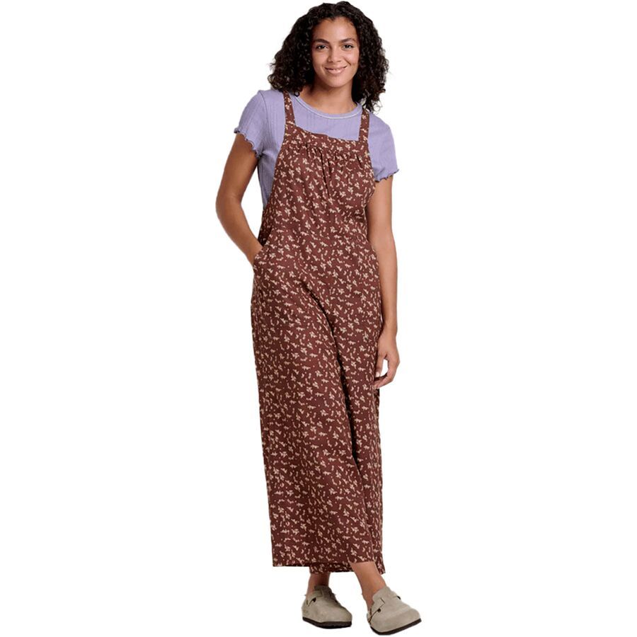 Toad&Co Taj Hemp Overall - Women's Chestnut Floral Print