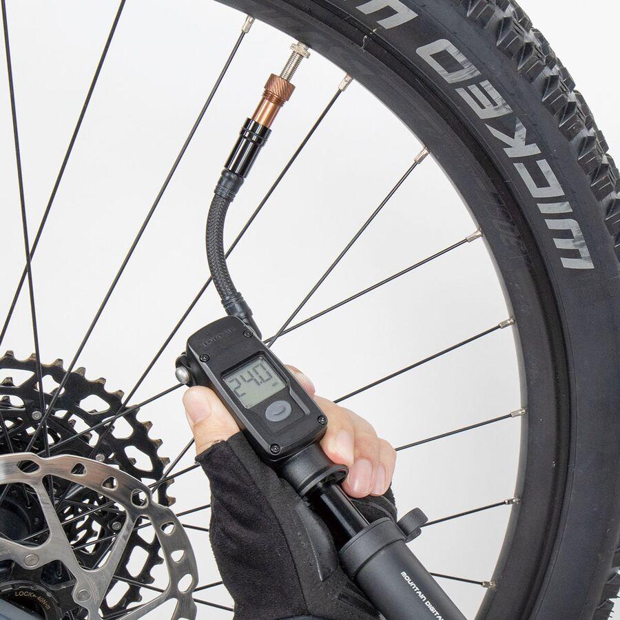 Topeak Mountain 2Stage Digital 2-IN-1 Tire + Shock Mini Pump Black