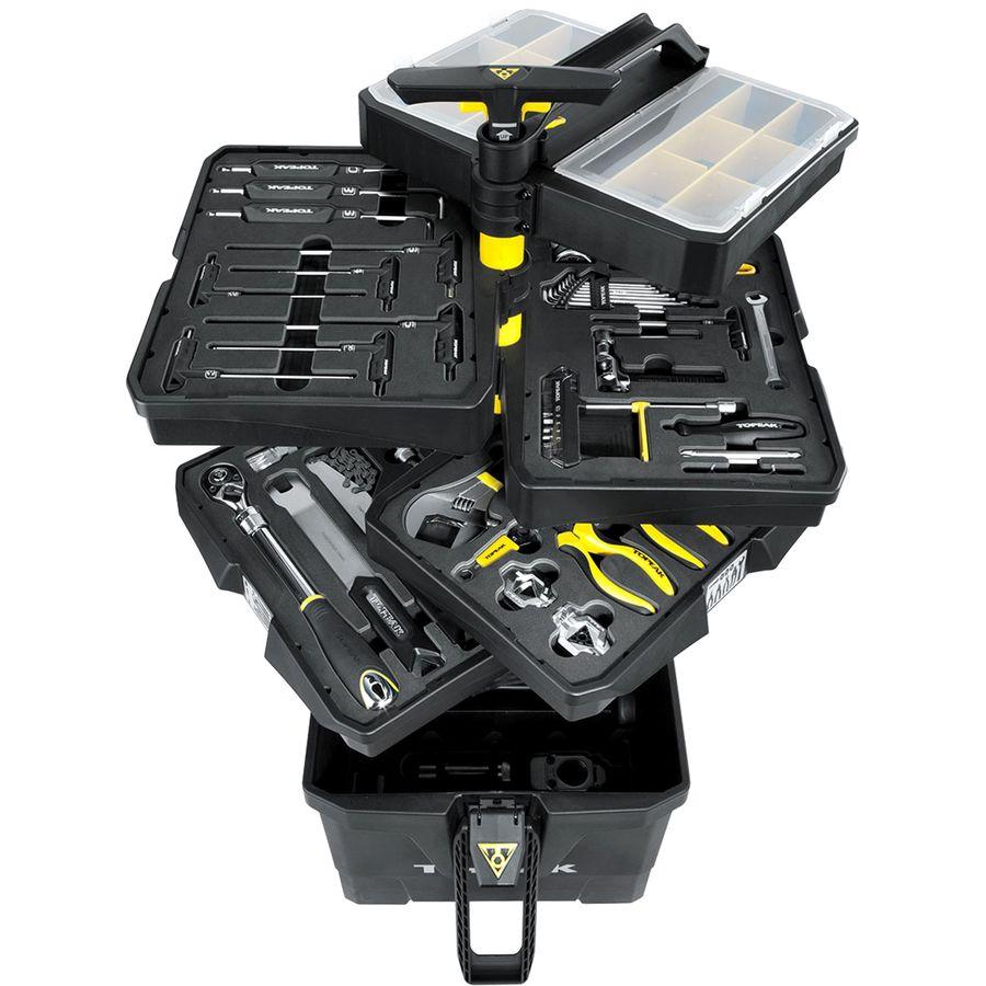Topeak PrepStation 2 Rolling Tool Station + 55pc Tool Set One Color