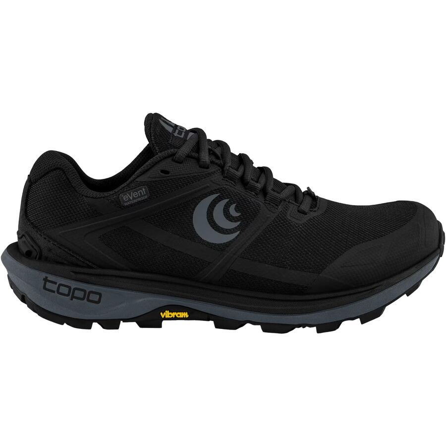 Topo Athletic Terraventure 4 WP Trail Running Shoe - Men's Black/Charcoal