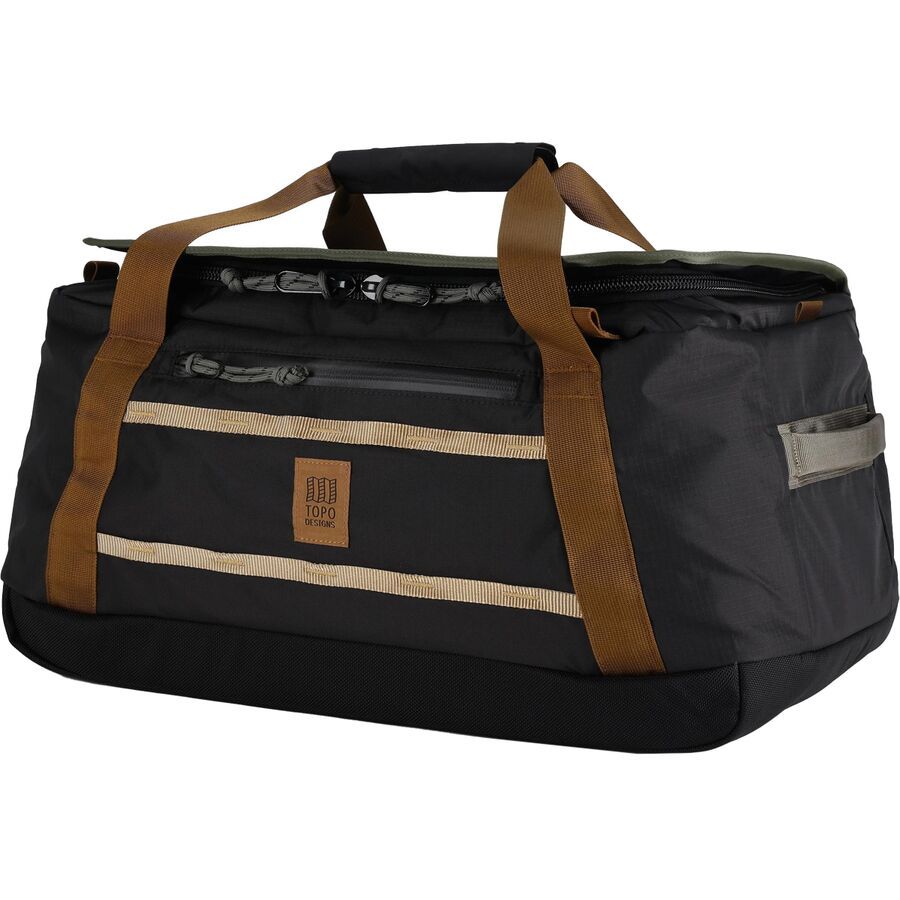 Topo Designs Mountain 40L Duffel Bag Black/Neutral