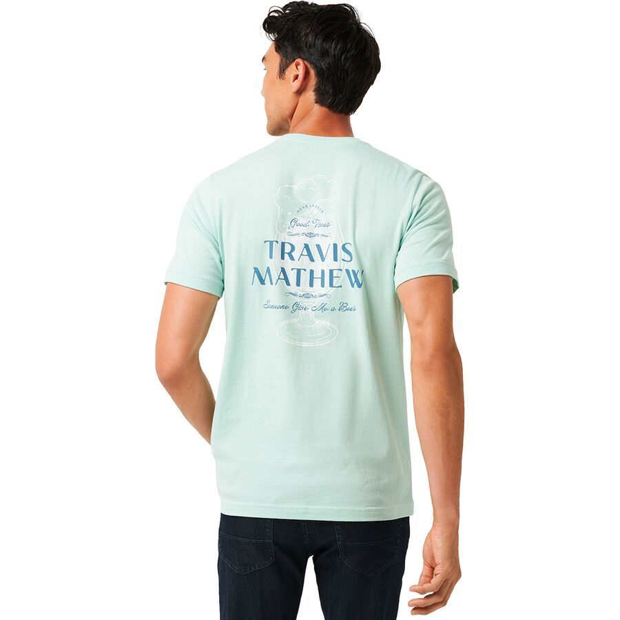 TravisMathew Bar Break T-Shirt - Men's Eggshell Blue