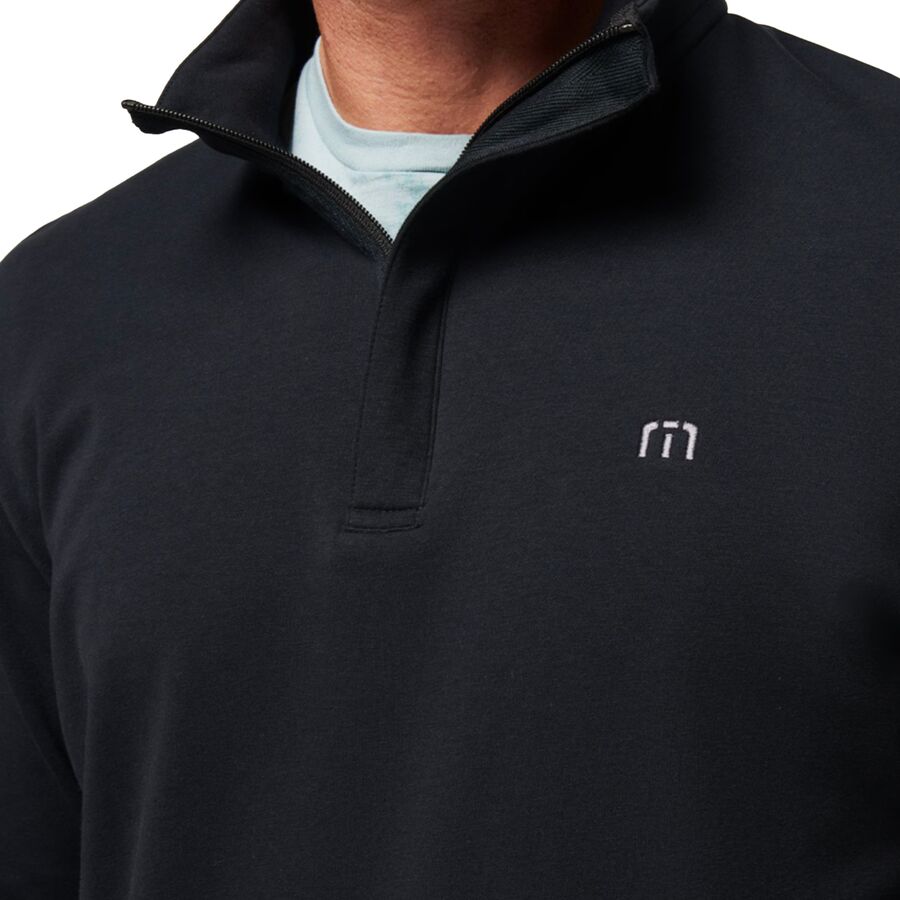 TravisMathew Cloud Quarter Zip 2.0 - Men's Black