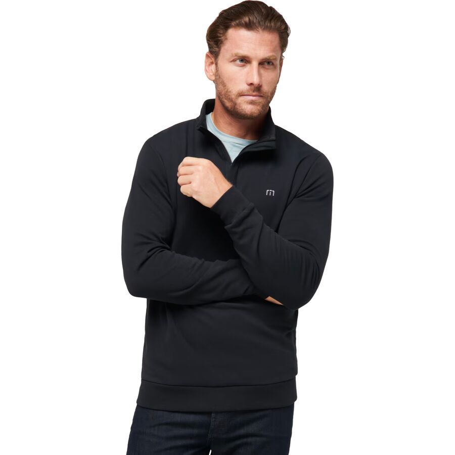 TravisMathew Cloud Quarter Zip 2.0 - Men's Black