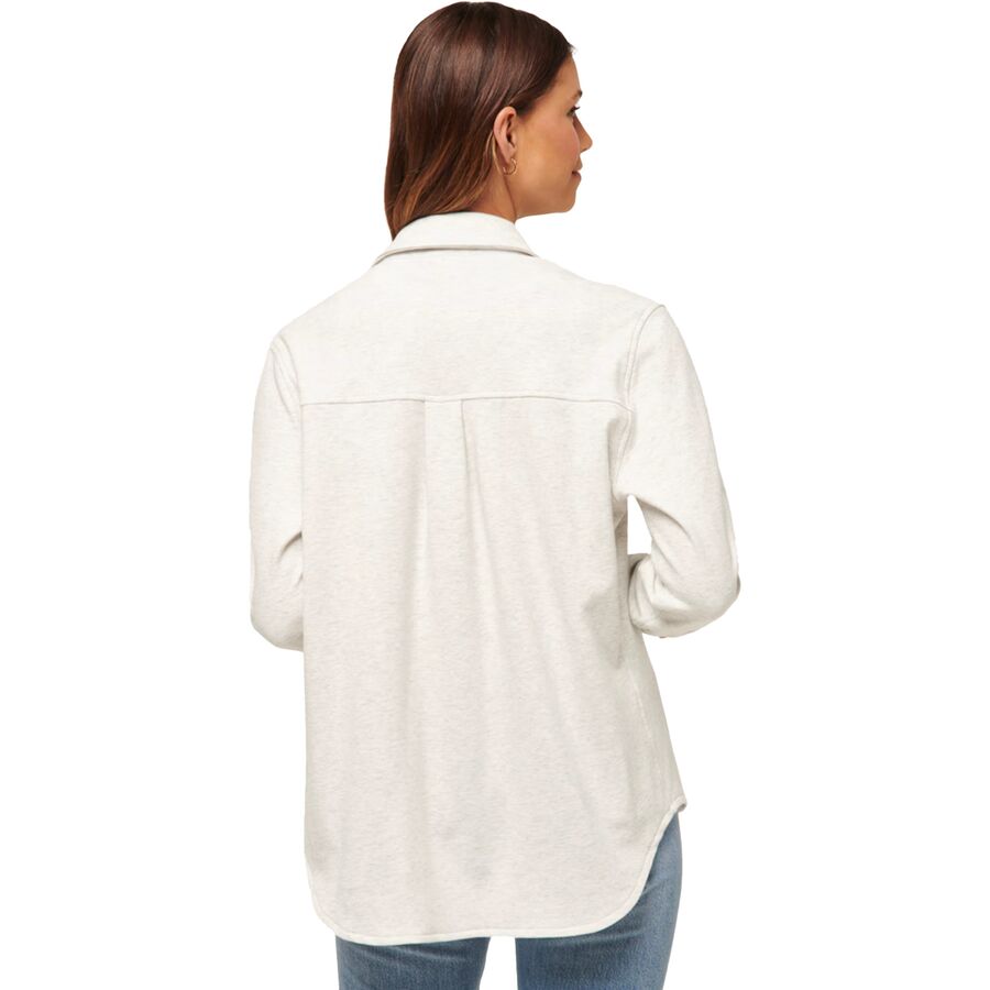 TravisMathew Cloud Shacket - Women's Heather Light Grey