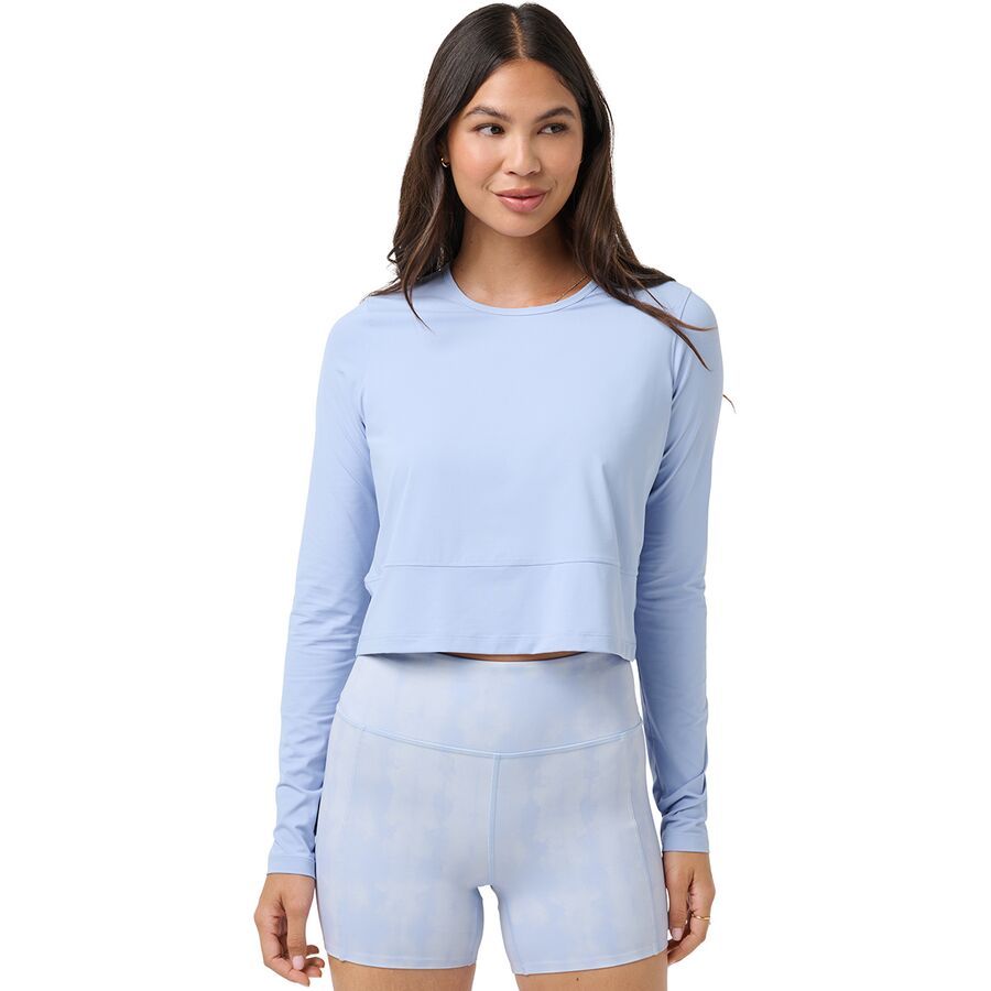 TravisMathew Moveknit Solstice Long-Sleeve Top - Women's Brunnera Blue