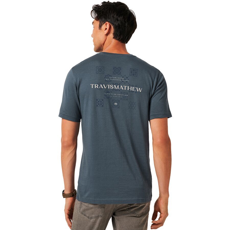 TravisMathew Preferred Status T-Shirt - Men's Mood Indigo/Vintage Indigo