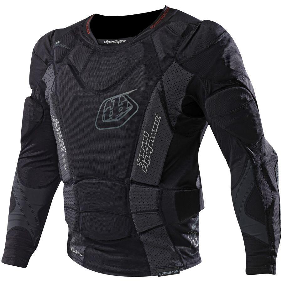 Troy Lee Designs 7855 Heavyweight Long-Sleeve Protection Shirt Solid Black