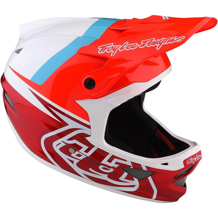 Troy Lee Designs D3 Fiberlite Helmet Slant Red