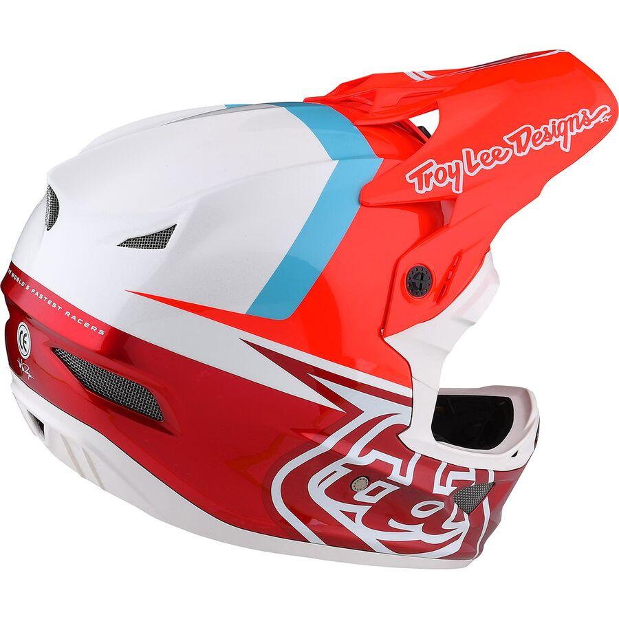 Troy Lee Designs D3 Fiberlite Helmet Slant Red