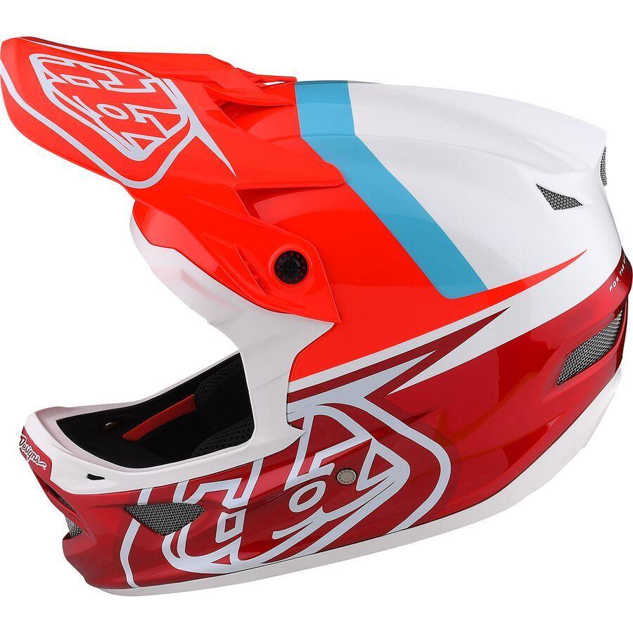 Troy Lee Designs D3 Fiberlite Helmet Slant Red