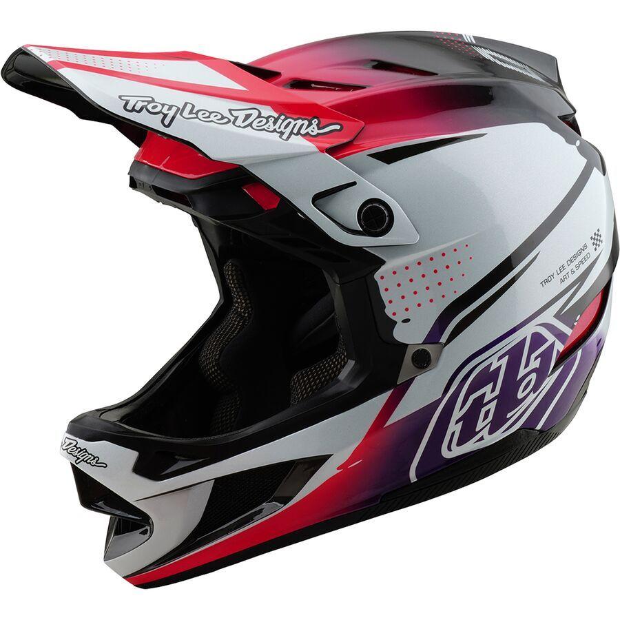Troy Lee Designs D4 Carbon Mips Helmet Drip White