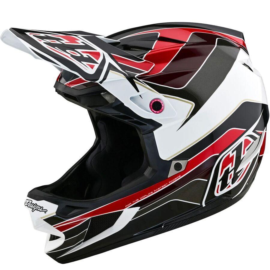 Troy Lee Designs D4 Polyacrylite Helmet Block Charcoal/Red