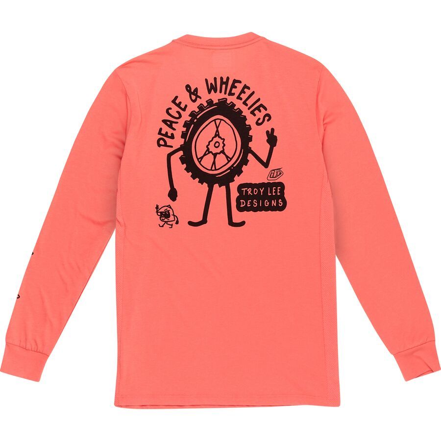 Troy Lee Designs Skyline Long-Sleeve Ride T-Shirt - Men's P&W Melon