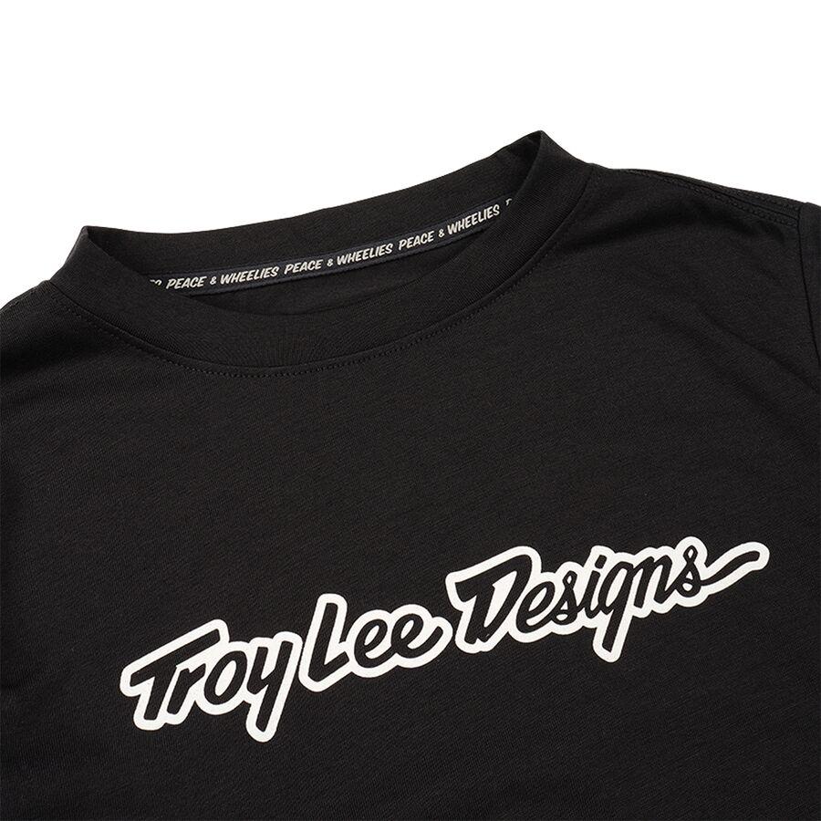 Troy Lee Designs Skyline Ride Long-Sleeve T-Shirt - Kids' Signature Black