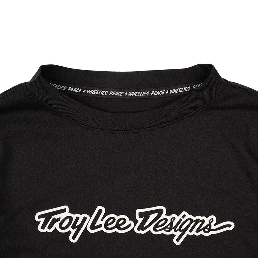 Troy Lee Designs Skyline Ride Long-Sleeve T-Shirt - Kids' Signature Black