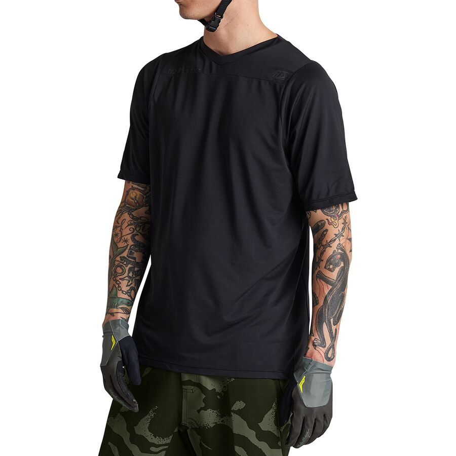 Troy Lee Designs Skyline Short-Sleeve Jersey - Men's Mono Black