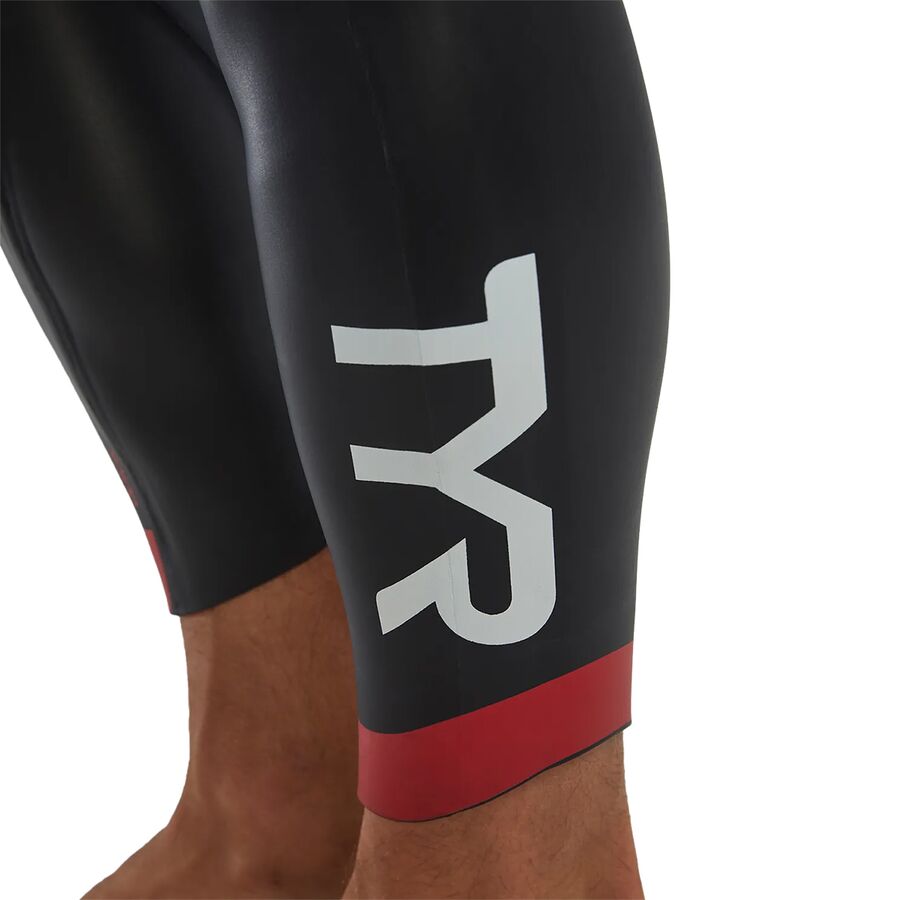 TYR Hurricane Cat 5 Sleeveless Wetsuit - Men's Silver/Red