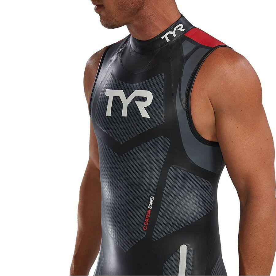 TYR Hurricane Cat 5 Sleeveless Wetsuit - Men's Silver/Red