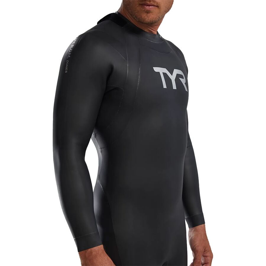 TYR Hurricane CAT1 Wetsuit - Men's Silver/Black