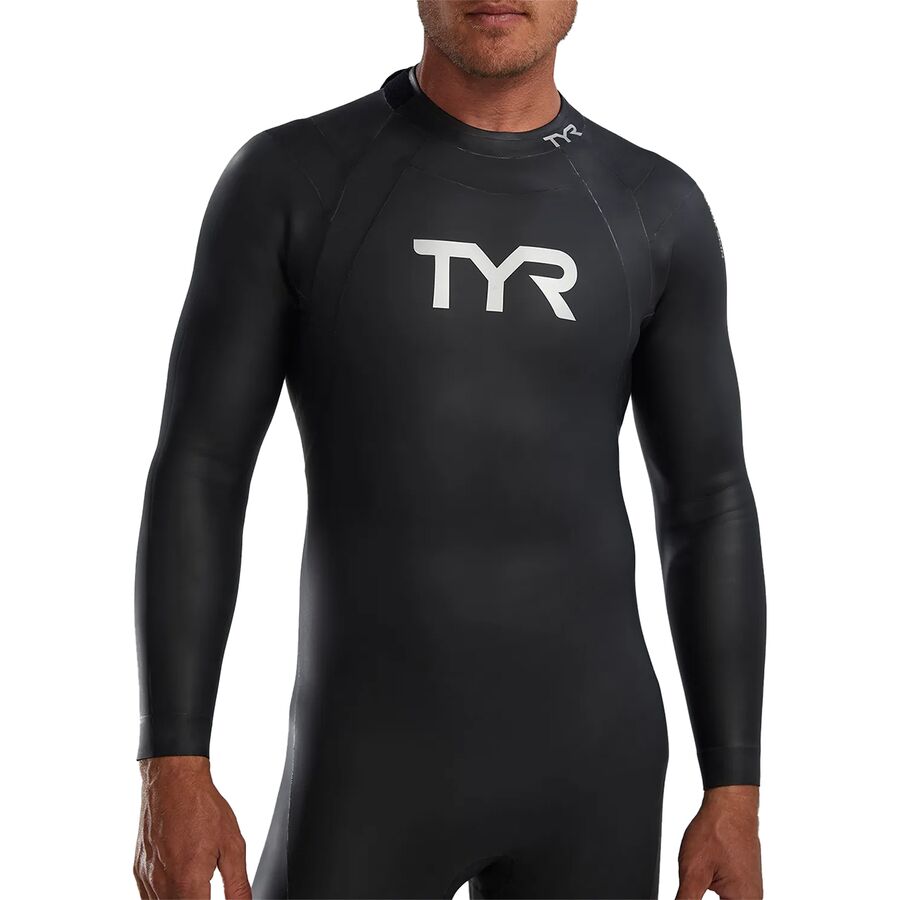 TYR Hurricane CAT1 Wetsuit - Men's Silver/Black