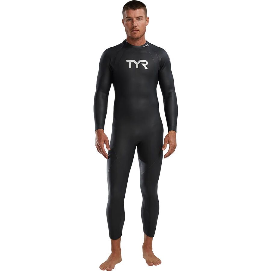 TYR Hurricane CAT1 Wetsuit - Men's Silver/Black