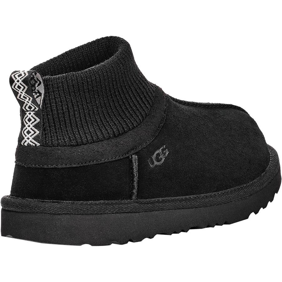 UGG Classic Ultra Stretch Cuff Boot - Kids' Black