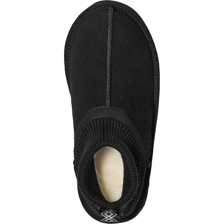 UGG Classic Ultra Stretch Cuff Boot - Kids' Black