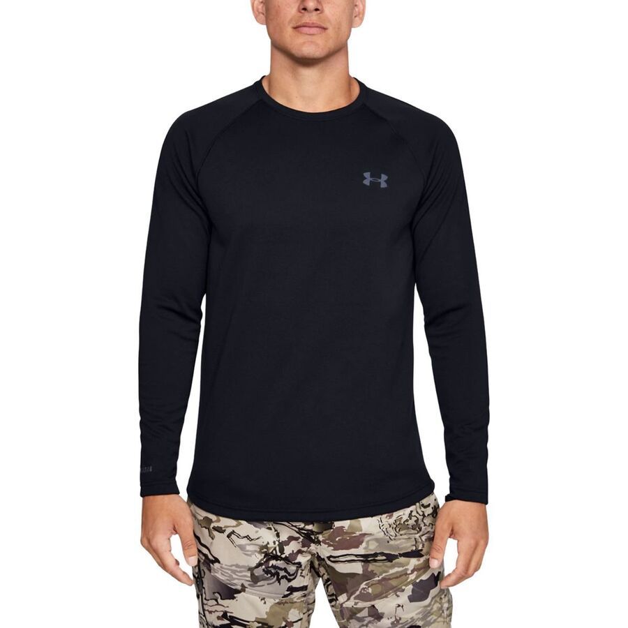 Under Armour Base 4.0 Crew - Men's Black/School Bus