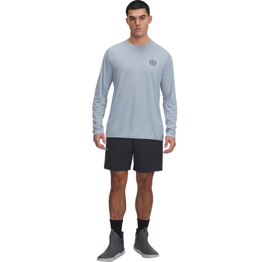 Under Armour Expanse Woven Short - Men's Anthracite/White