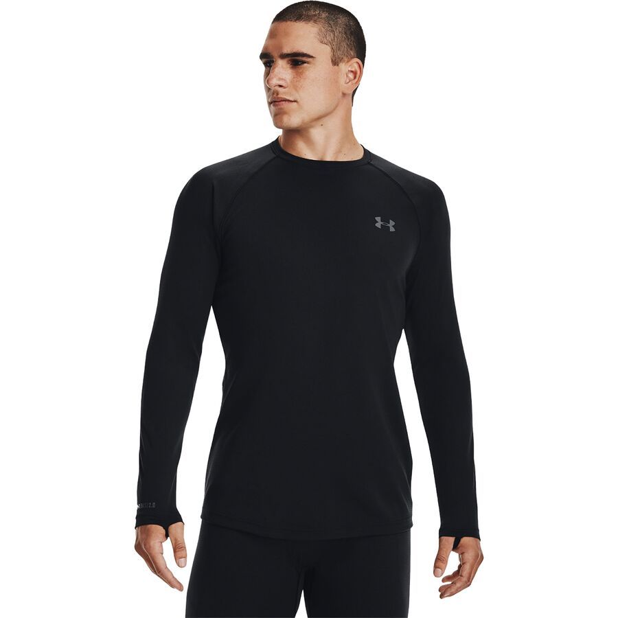 Under Armour Packaged Base 2.0 Crew Top - Men's Black/Pitch Gray