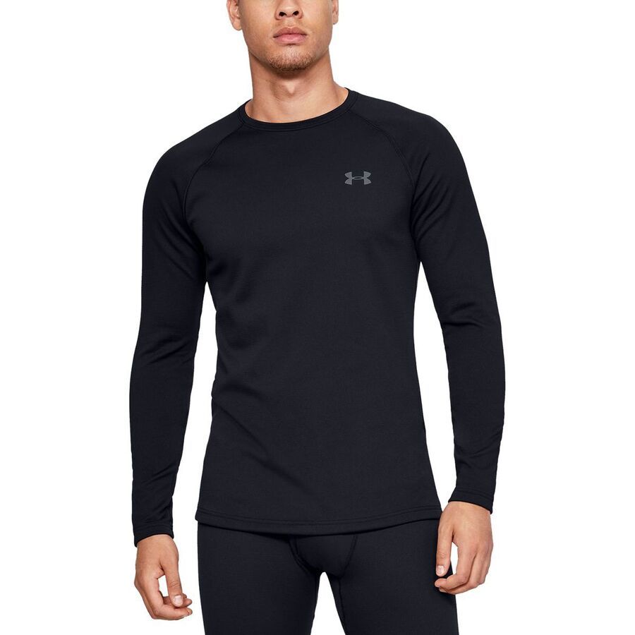 Under Armour Packaged Base 3.0 Crew Top - Men's Black/Pitch Gray