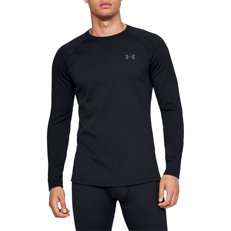 Under Armour Packaged Base 3.0 Hooded Top - Men's Black/Pitch Gray