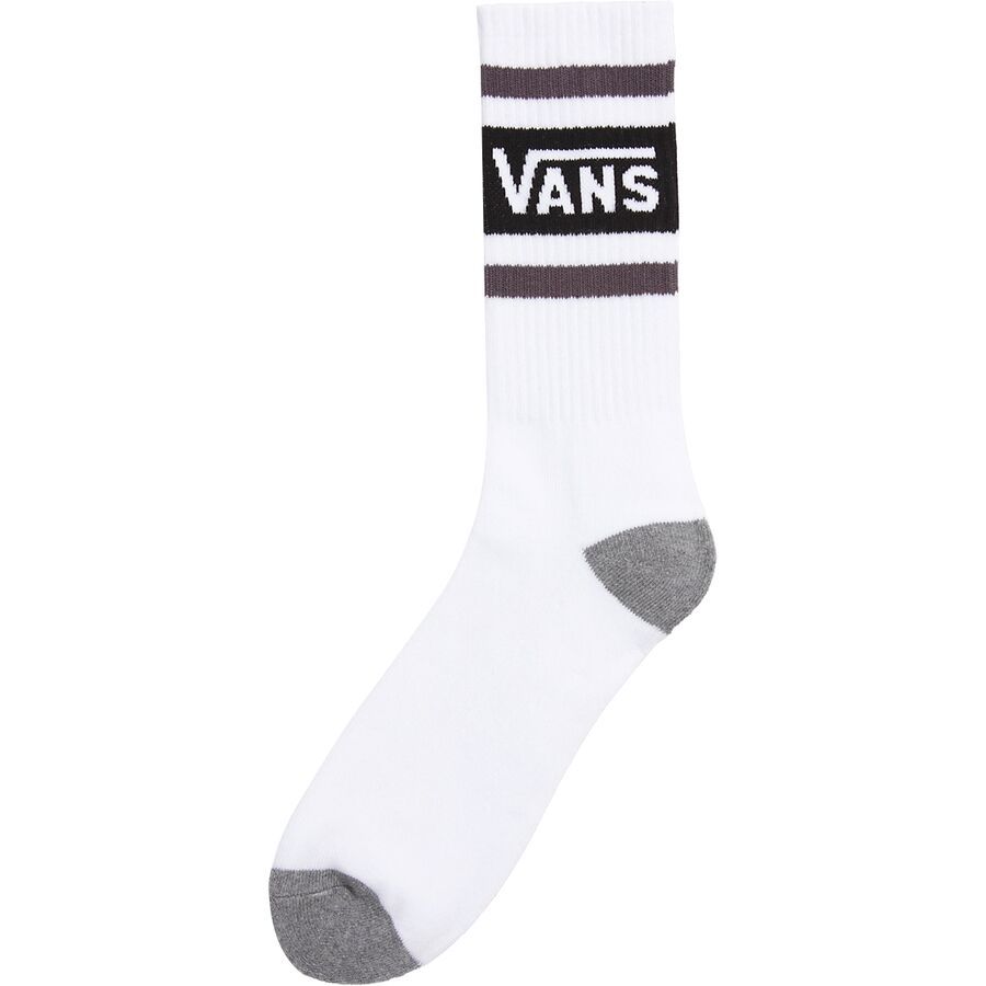 Vans Drop V Crew Sock - Men's Black/Asphalt