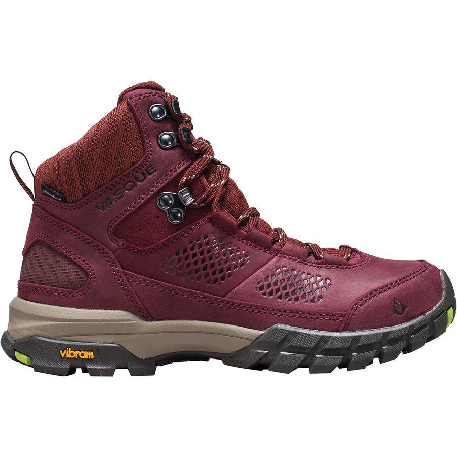 Vasque Talus AT UltraDry Hiking Boot - Women's Rum Raisin/Green Glow