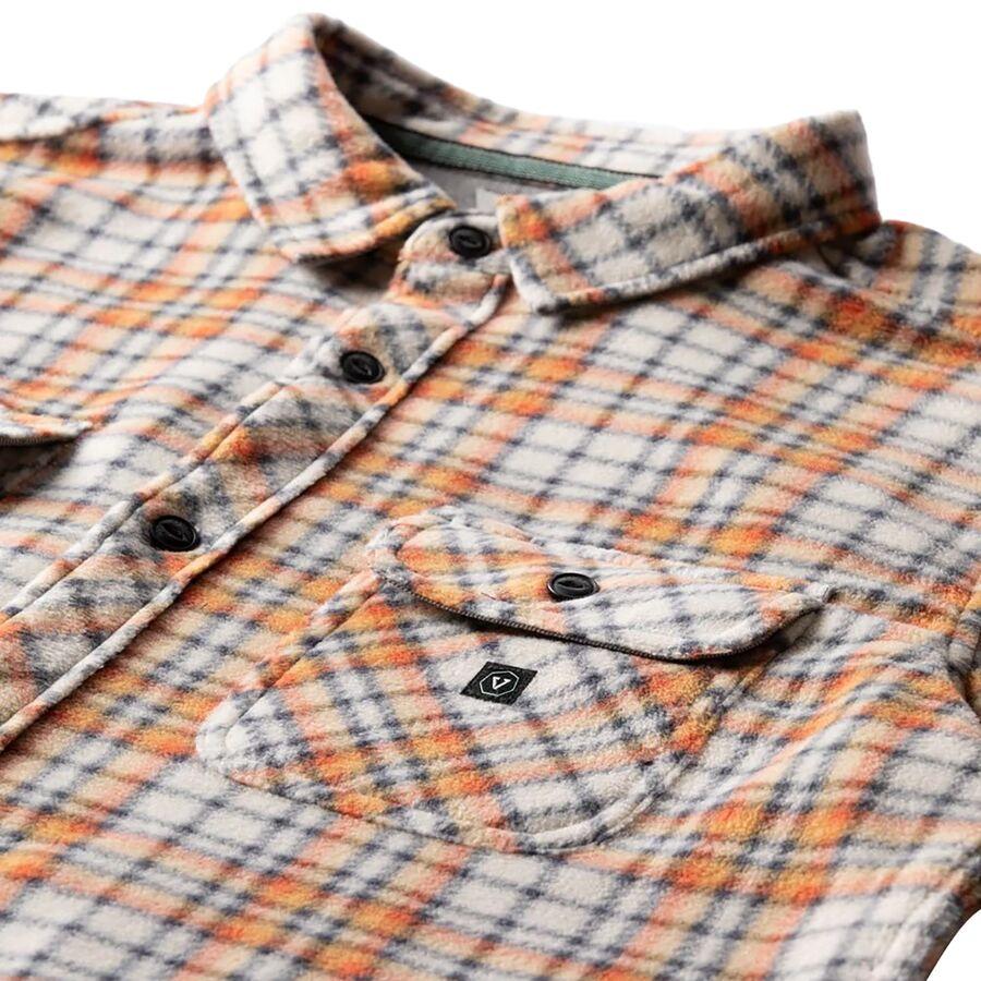 Vissla Eco-Zy Polar Flannel Shirt - Men's Burnt Orange