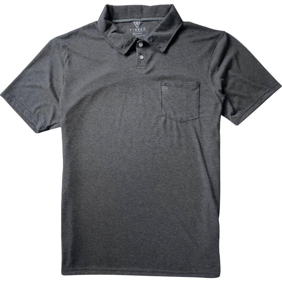 Vissla Hy-Lite Eco Polo Shirt - Men's Black Heather