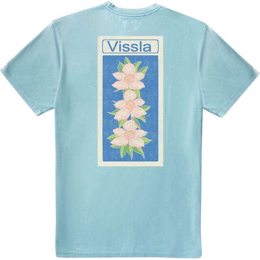 Vissla Pupukea Pay Phone Cosmic Wash Short-Sleeve T-Shirt - Men's Vintage Blue