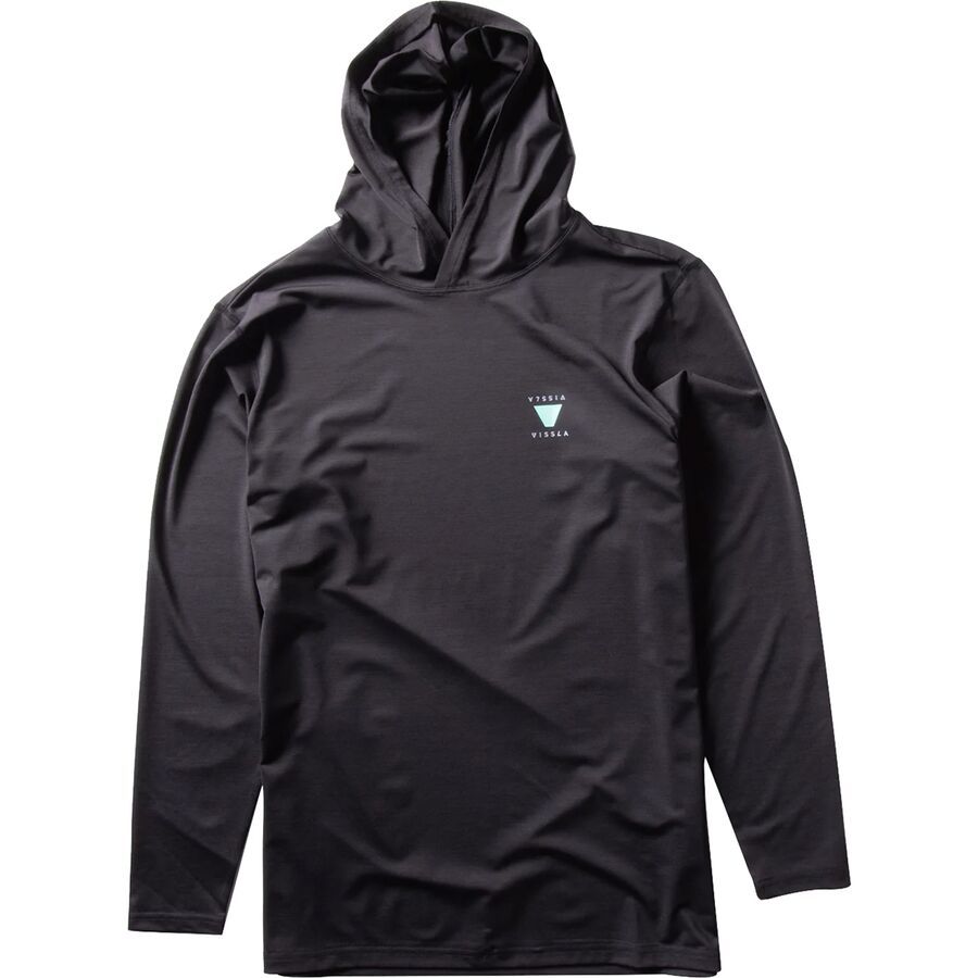 Vissla Twisted Eco Hooded Long-Sleeve Shirt - Men's Black Heather 3
